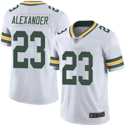 Green Bay Packers Limited White Men 23 Alexander Jaire Road Jersey Nike NFL Vapor Untouchable